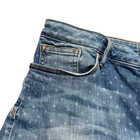Fat Face Polka Dot Denim Jean Shorts Medium Wash Women's Size 12 Twee Y2K - Picture 3 of 13